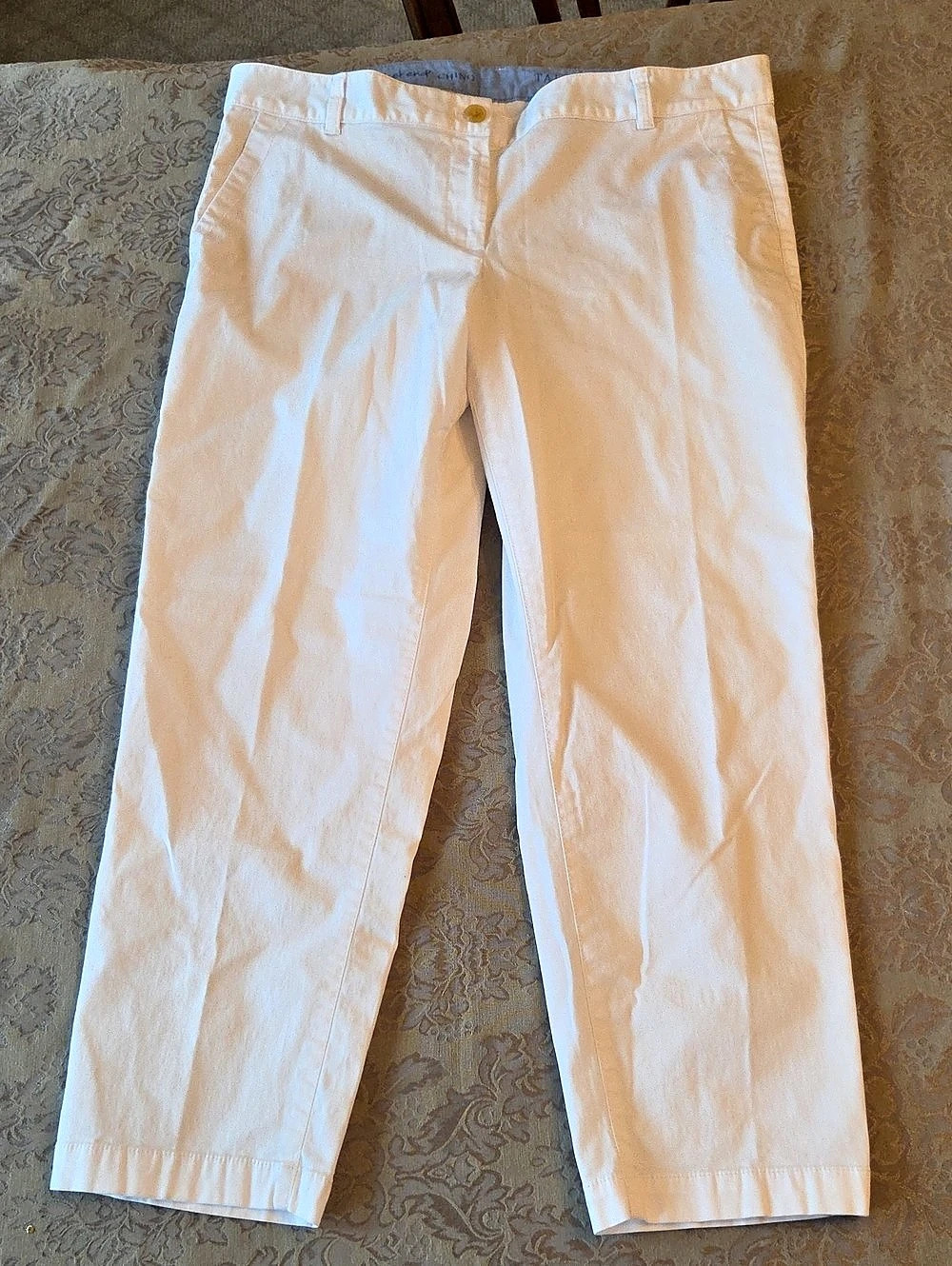 Talbots The Weekend Chino Pants in White, Size 14P